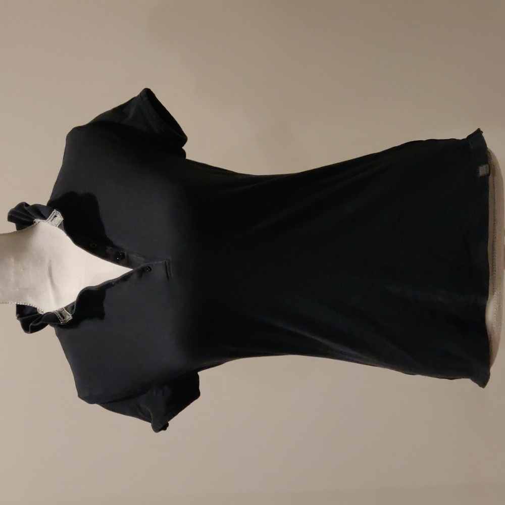 Geox Slim Fit Polo T-shirt with Ruffle Collar